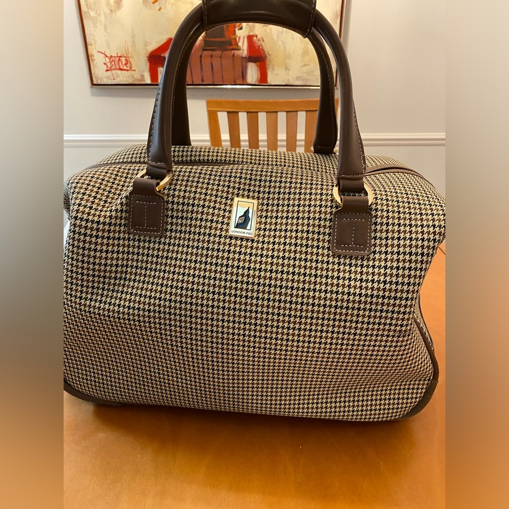 Vintage Roller London Fog Houndstooth Bag